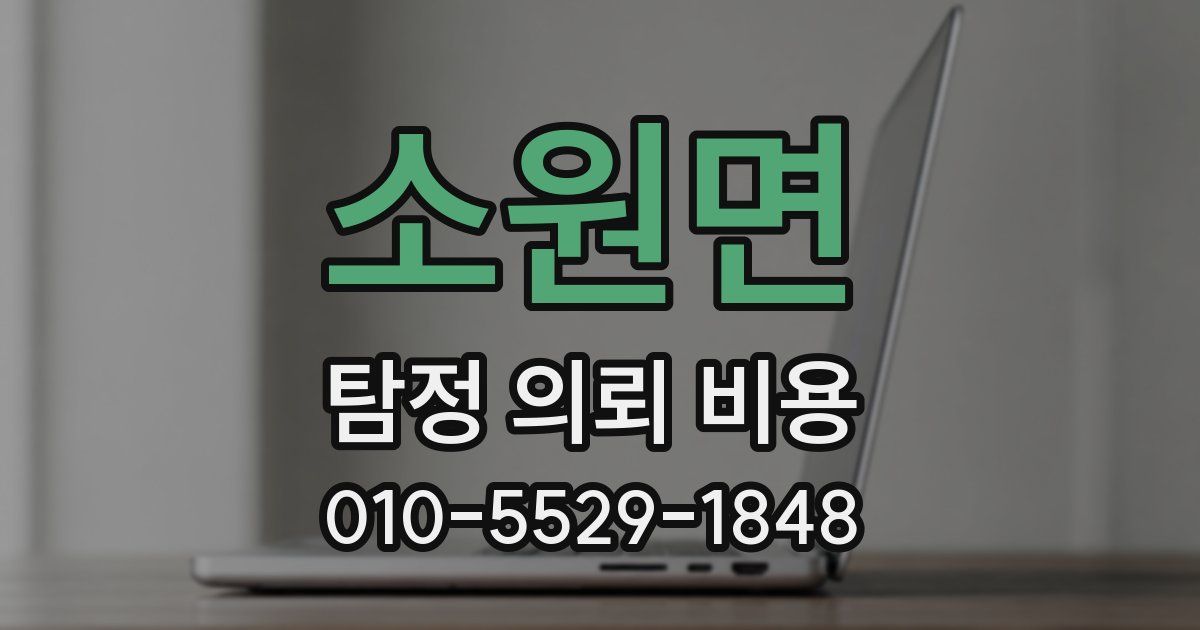 소원면 탐정 의뢰 비용
