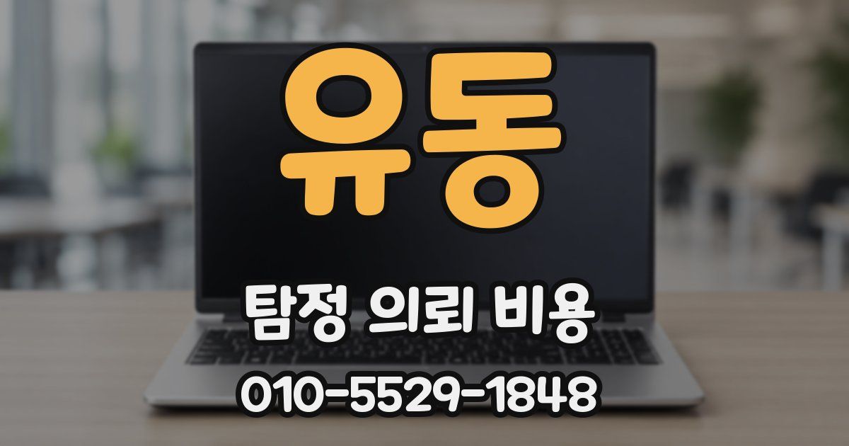 유동 탐정 의뢰 비용