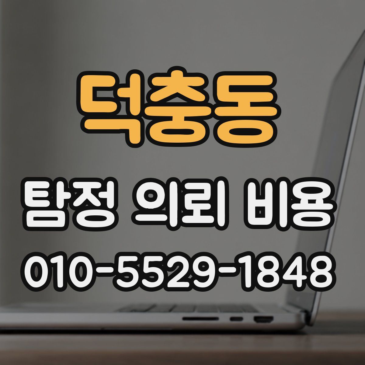 덕충동 탐정 의뢰 비용