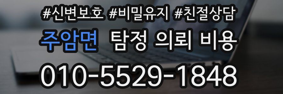 주암면 탐정 의뢰 비용