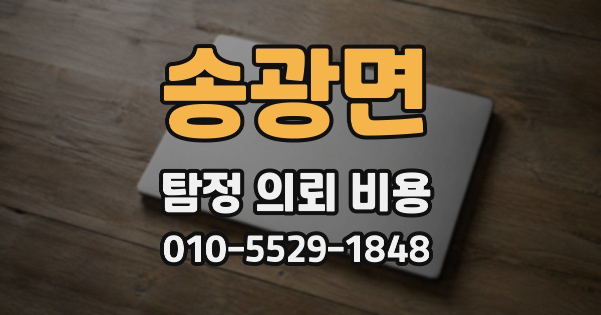 송광면 탐정 의뢰 비용