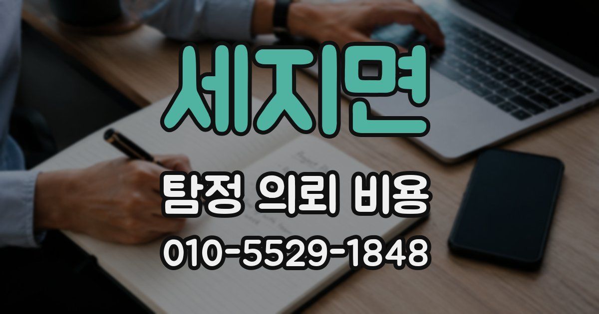 세지면 탐정 의뢰 비용