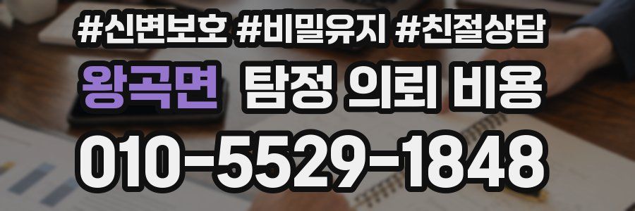 왕곡면 탐정 의뢰 비용