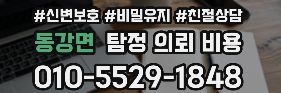 동강면 탐정 의뢰 비용