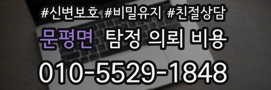 문평면 탐정 의뢰 비용