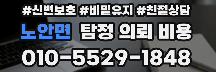 노안면 탐정 의뢰 비용
