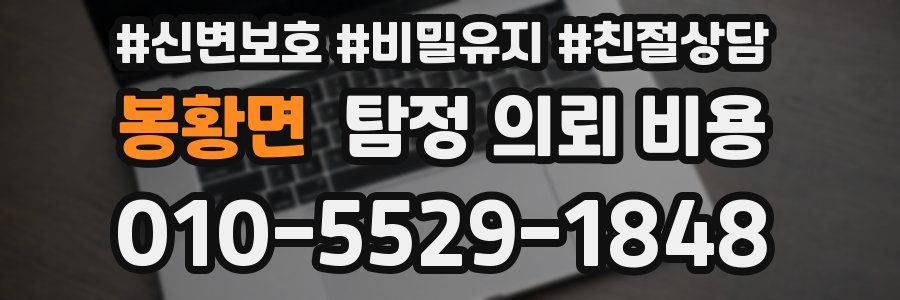 봉황면 탐정 의뢰 비용