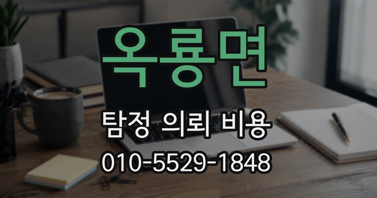 옥룡면 탐정 의뢰 비용