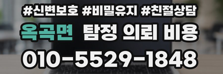 옥곡면 탐정 의뢰 비용