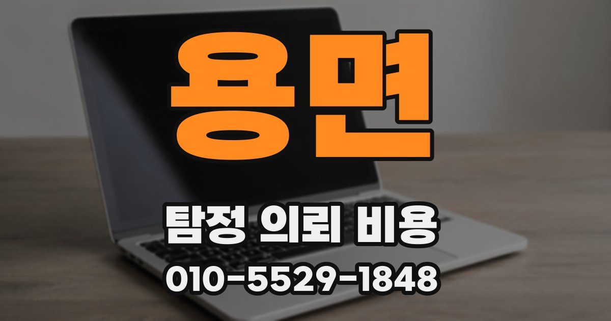 용면 탐정 의뢰 비용