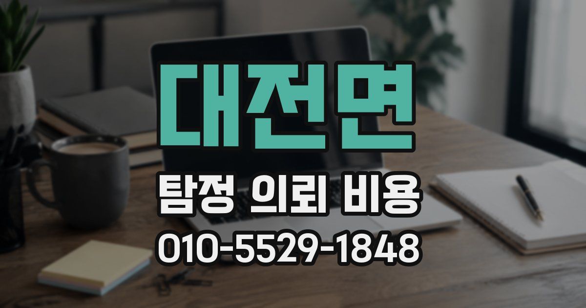 대전면 탐정 의뢰 비용