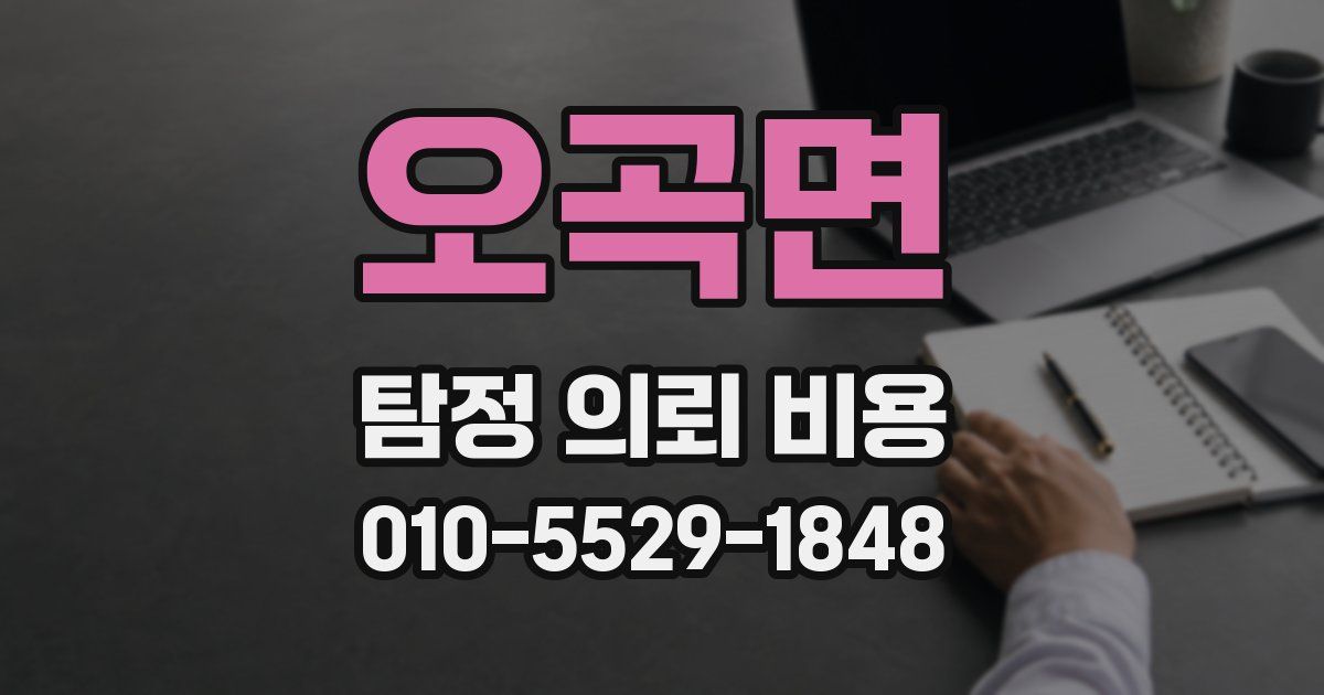오곡면 탐정 의뢰 비용