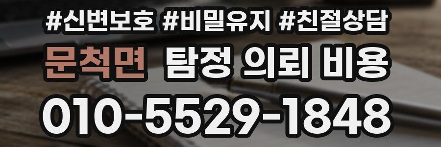 문척면 탐정 의뢰 비용