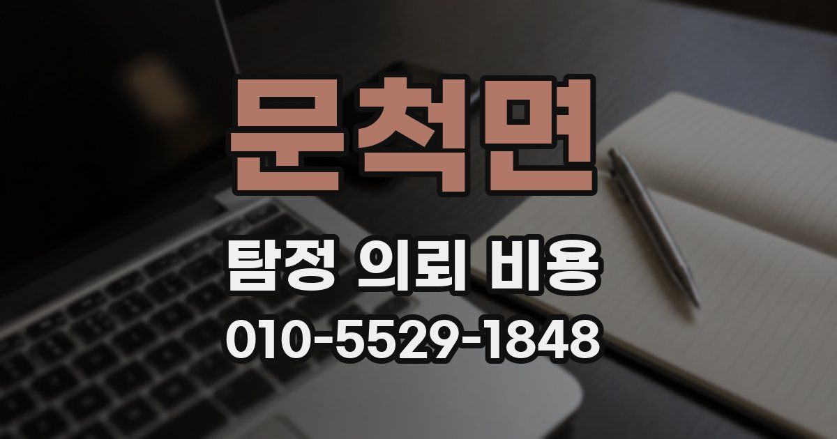 문척면 탐정 의뢰 비용