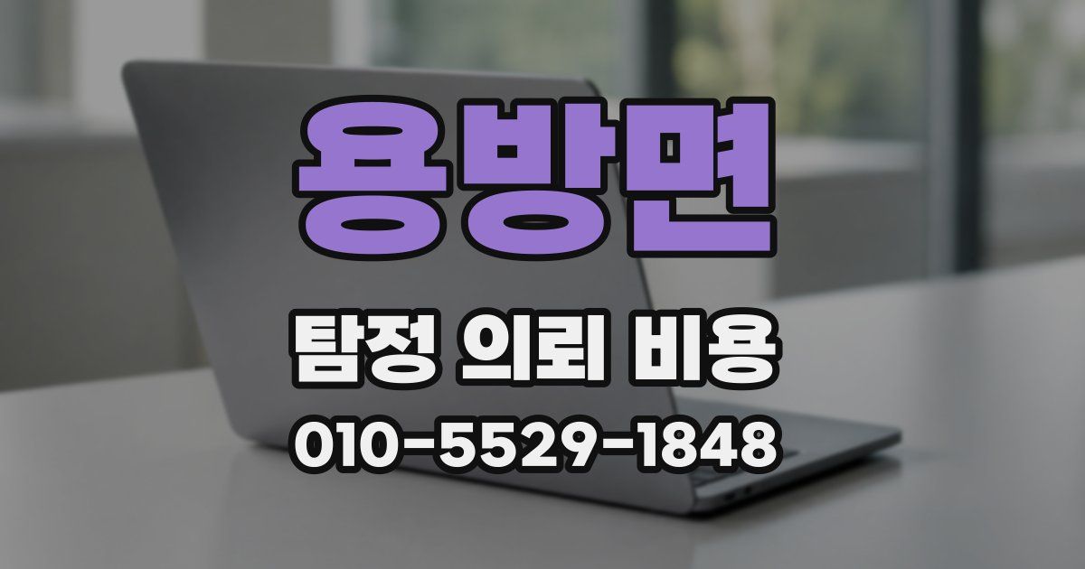 용방면 탐정 의뢰 비용