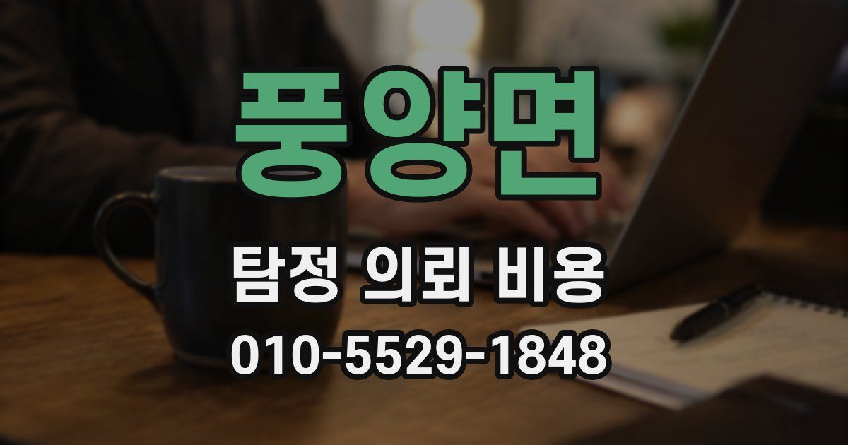 풍양면 탐정 의뢰 비용
