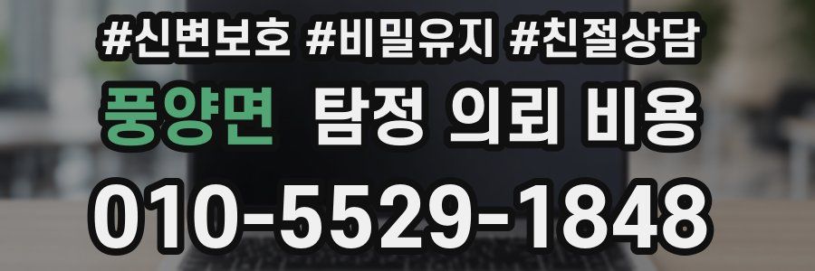 풍양면 탐정 의뢰 비용