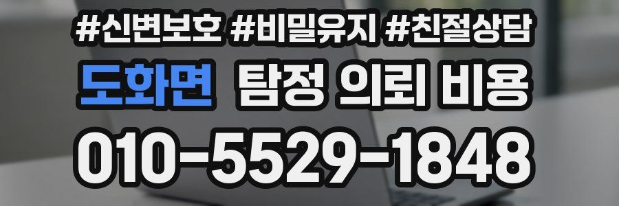 도화면 탐정 의뢰 비용