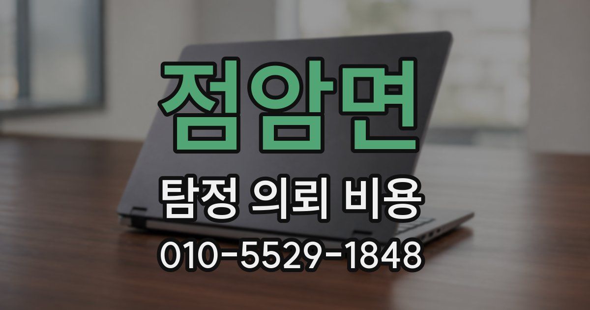 점암면 탐정 의뢰 비용