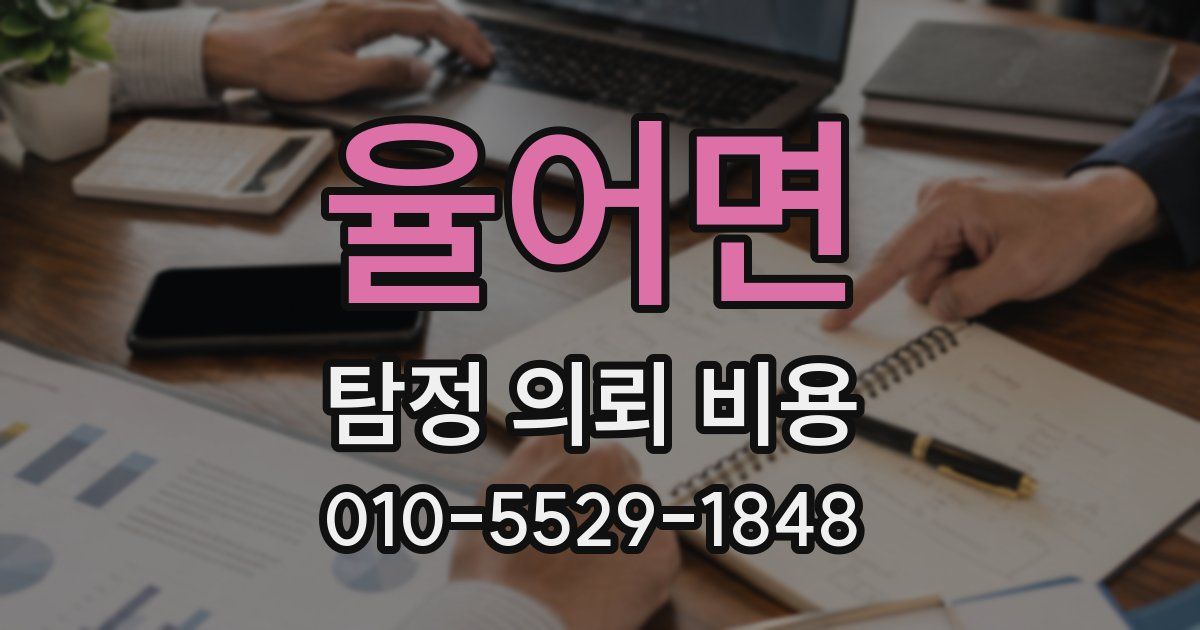 율어면 탐정 의뢰 비용