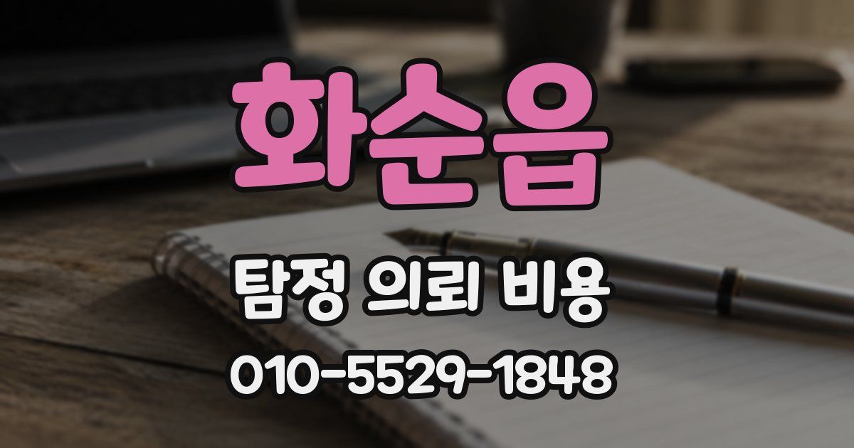 화순읍 탐정 의뢰 비용