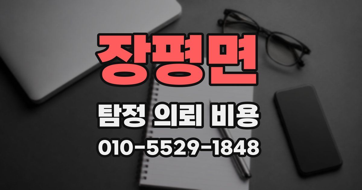 장평면 탐정 의뢰 비용