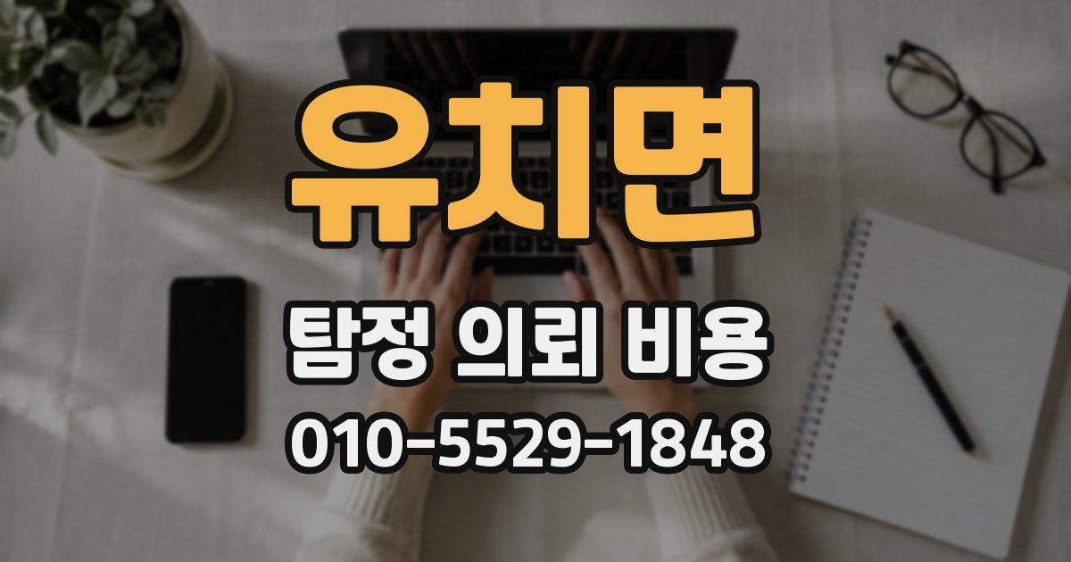유치면 탐정 의뢰 비용