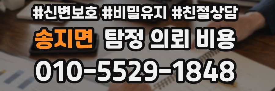 송지면 탐정 의뢰 비용