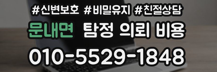 문내면 탐정 의뢰 비용