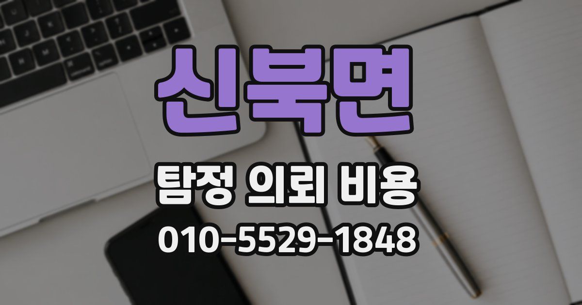 신북면 탐정 의뢰 비용