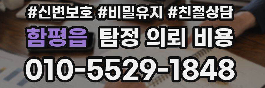 함평읍 탐정 의뢰 비용