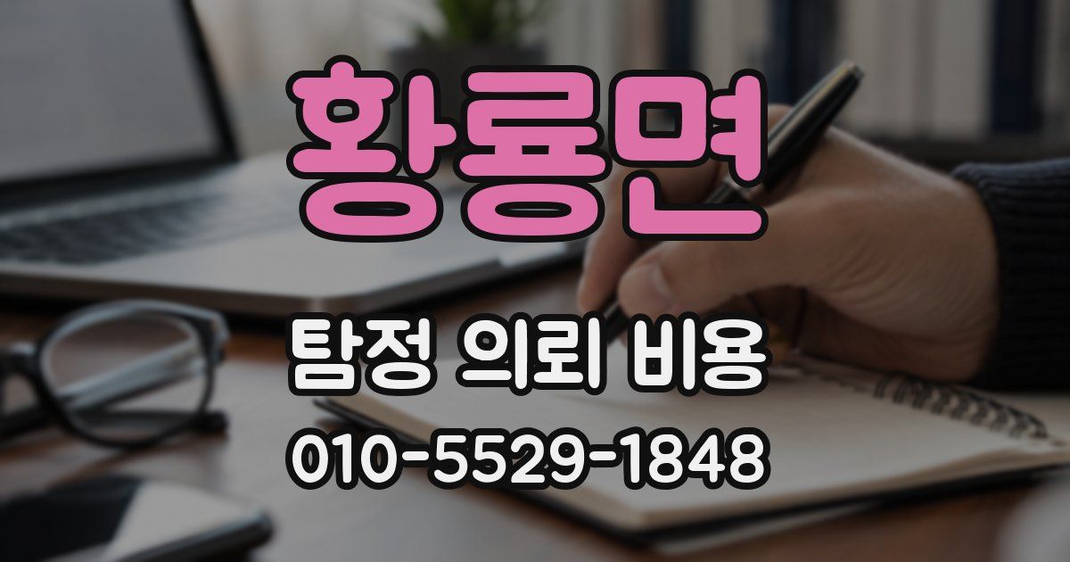 황룡면 탐정 의뢰 비용