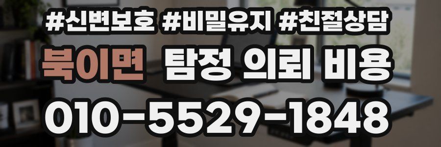 북이면 탐정 의뢰 비용