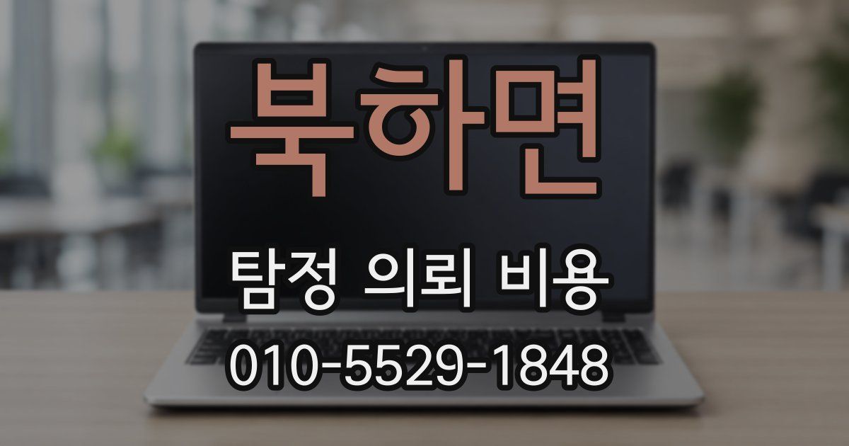 북하면 탐정 의뢰 비용