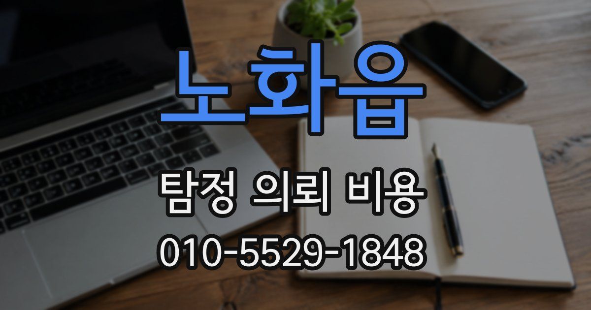 노화읍 탐정 의뢰 비용