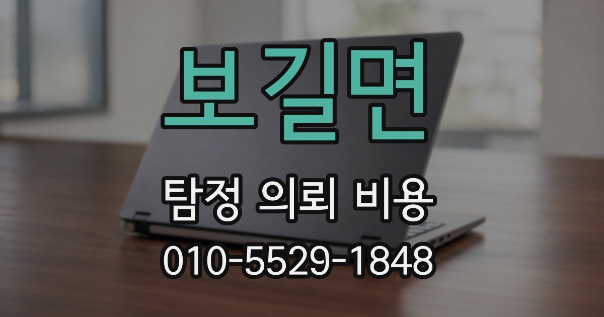 보길면 탐정 의뢰 비용
