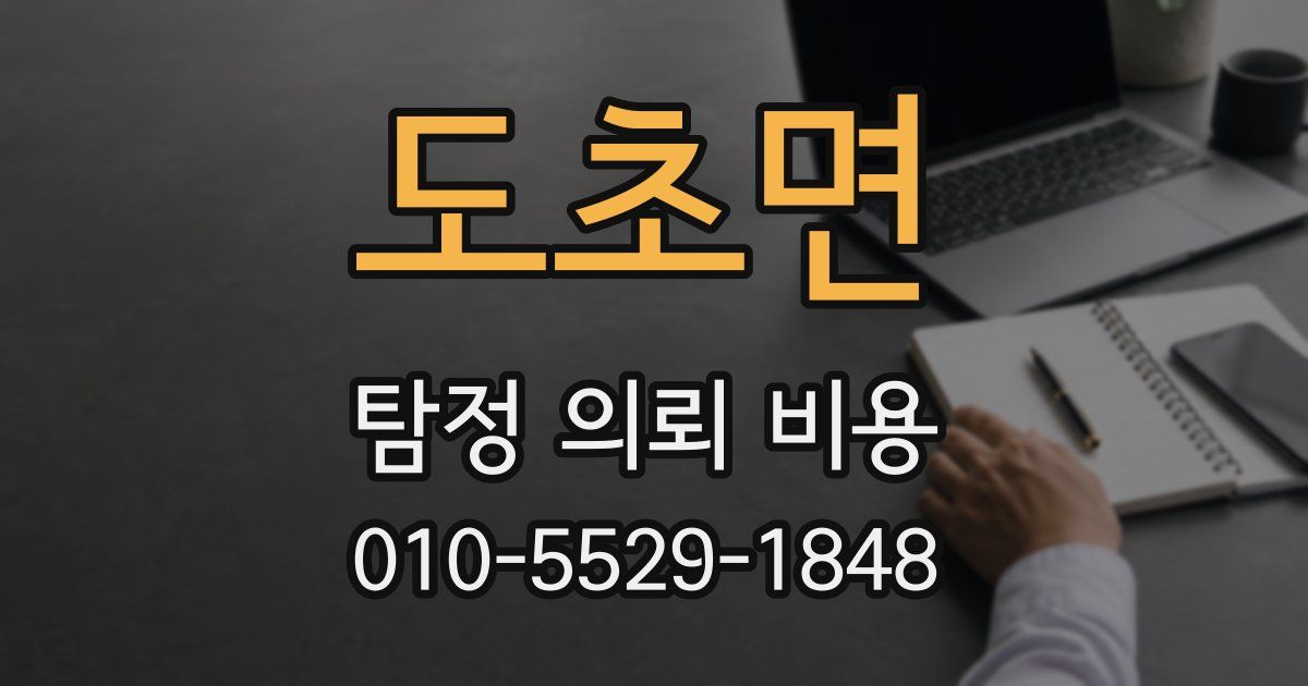 도초면 탐정 의뢰 비용