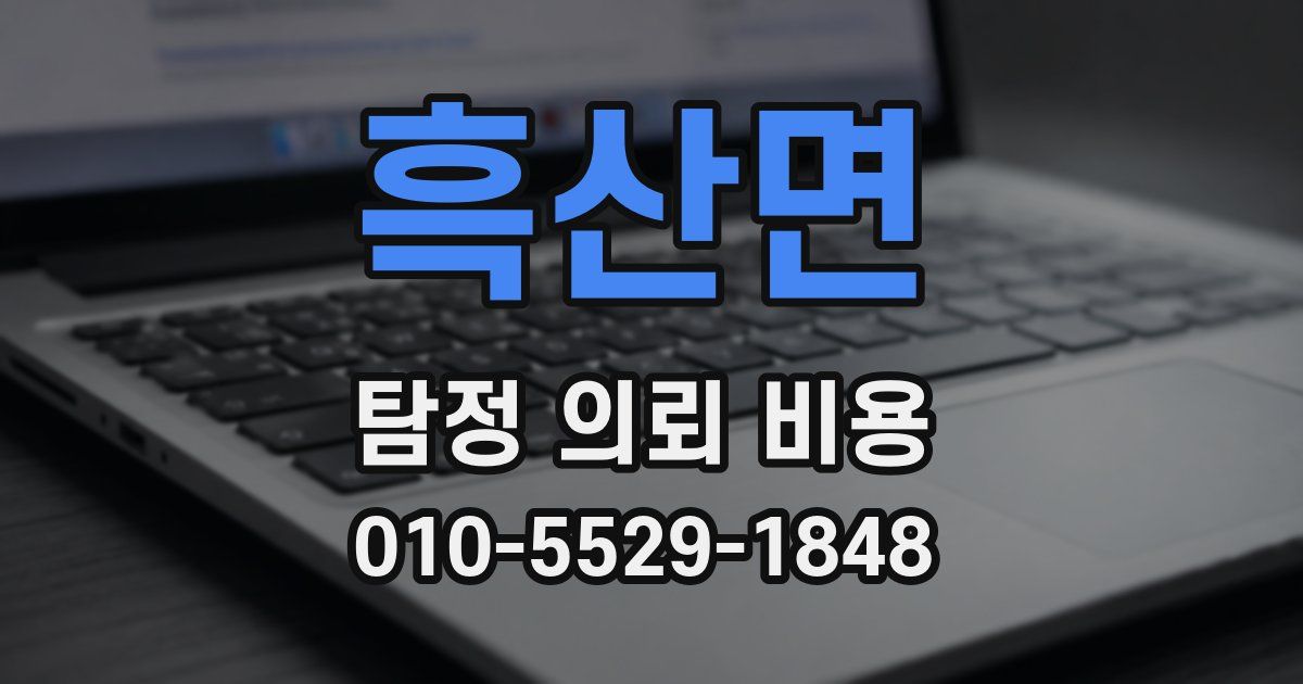 흑산면 탐정 의뢰 비용