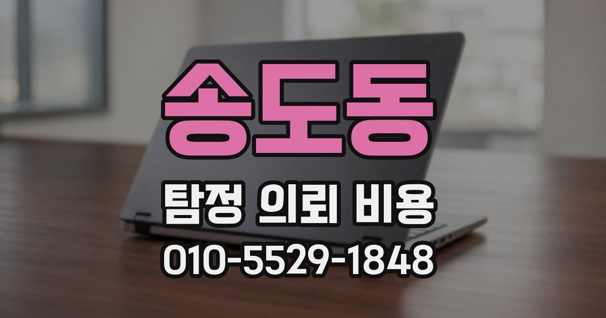 송도동 탐정 의뢰 비용