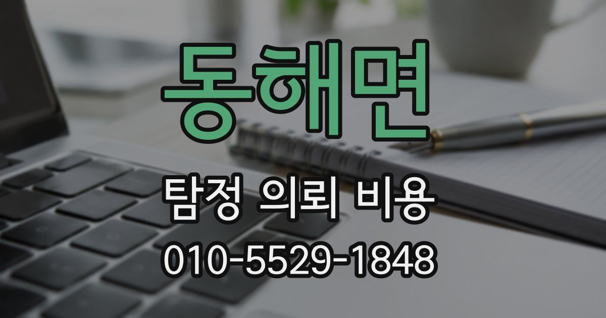 동해면 탐정 의뢰 비용