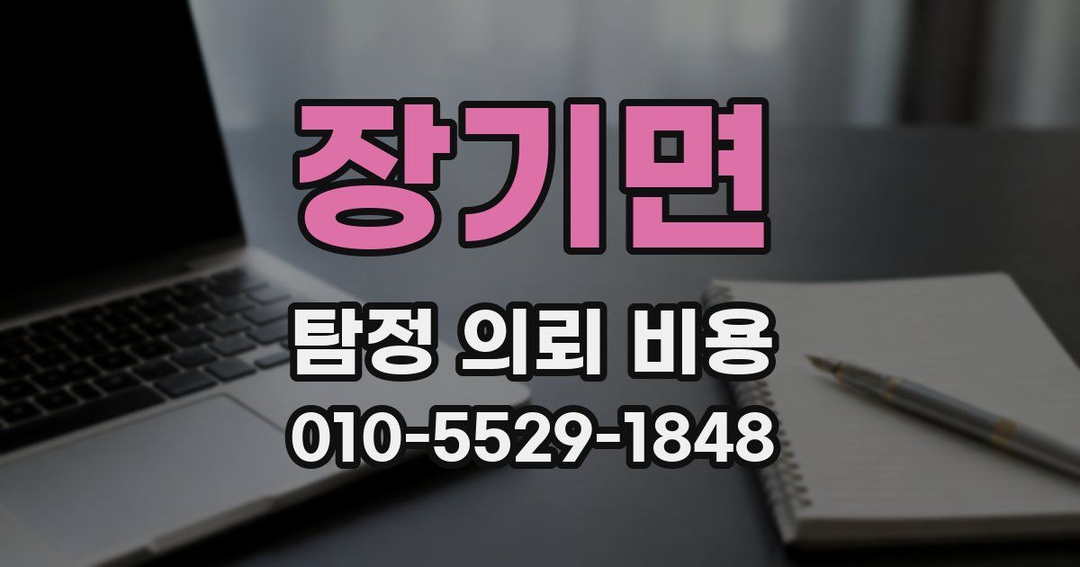 장기면 탐정 의뢰 비용