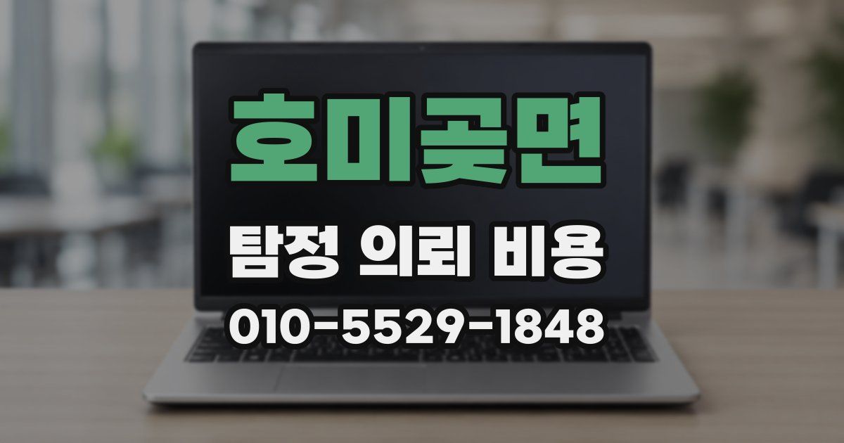 호미곶면 탐정 의뢰 비용