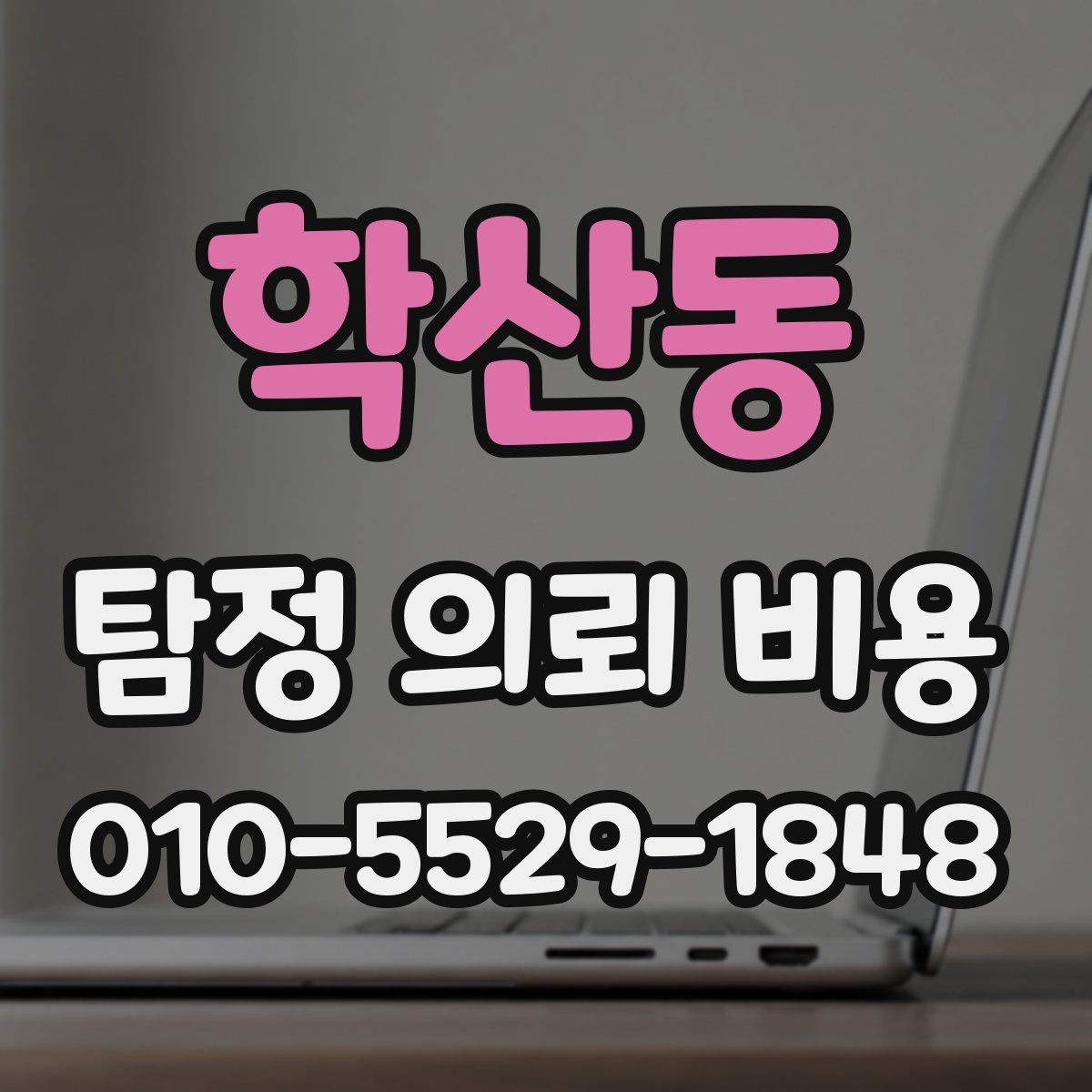 학산동 탐정 의뢰 비용