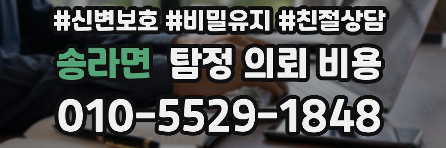 송라면 탐정 의뢰 비용