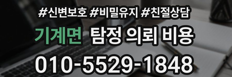 기계면 탐정 의뢰 비용
