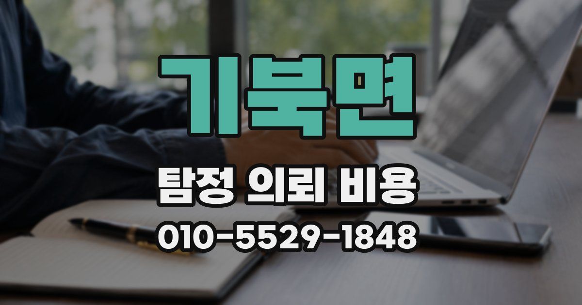 기북면 탐정 의뢰 비용