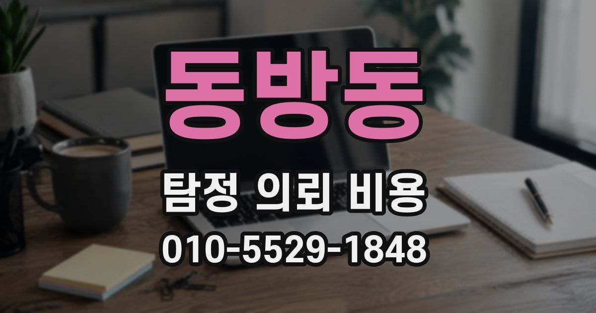 동방동 탐정 의뢰 비용