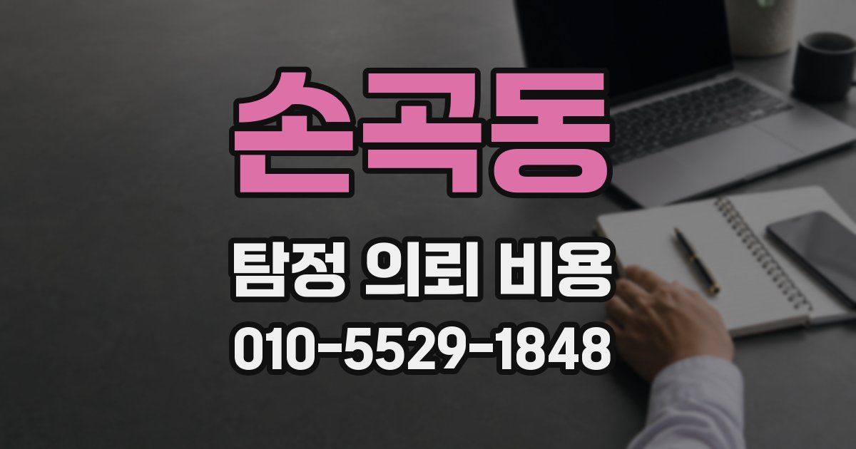 손곡동 탐정 의뢰 비용