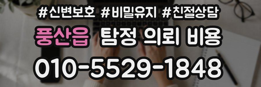 풍산읍 탐정 의뢰 비용