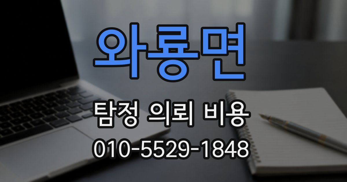 와룡면 탐정 의뢰 비용